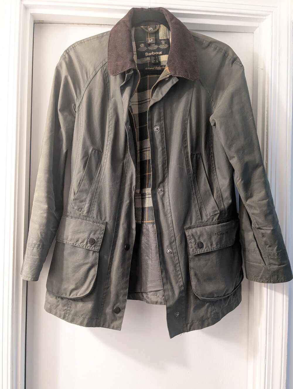 Barbour Original Waxed Jacket With Zip-In Vest And Snap-On Hood - Women's